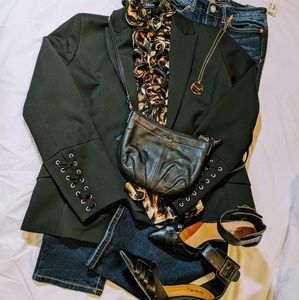 Alfani Petite Blazer with Laces Up the Sleeves